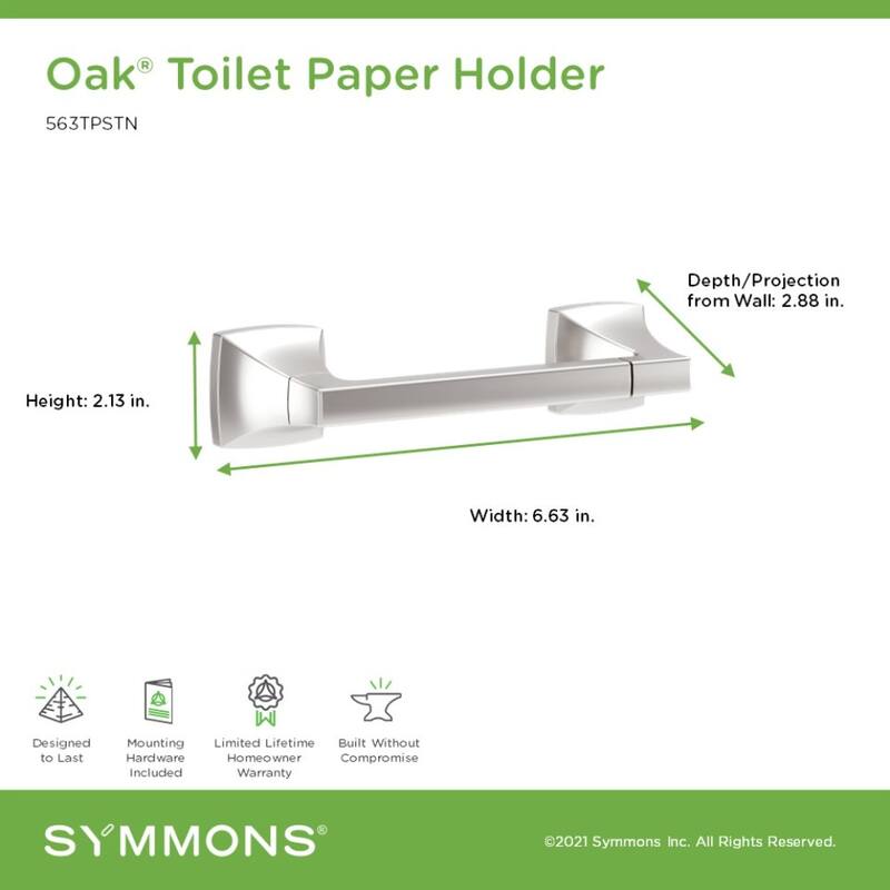 Symmons 563TP Oak Wall Mounted Toilet Paper Holder