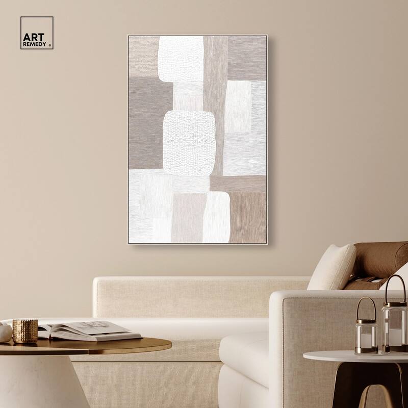 Stucco Squares II Canvas by Art Remedy