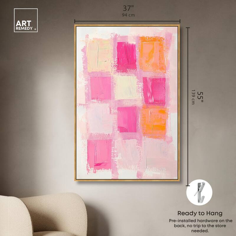 Color Squares I Canvas by Art Remedy