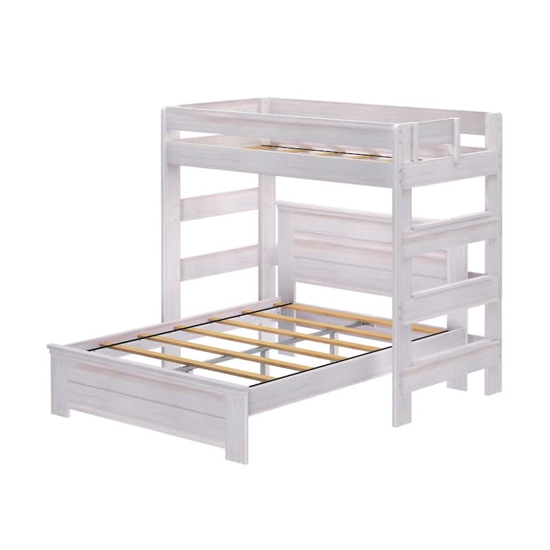 Max and Lily Farmhouse Twin over Queen L Shaped Bunk Bed