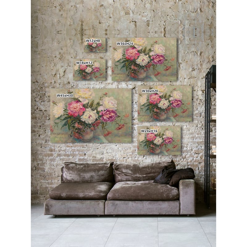Love Is the Flower Print on Wrapped Canvas