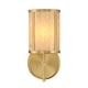 preview thumbnail 2 of 3, Camden 1-Light Wall Sconce in Warm Brass