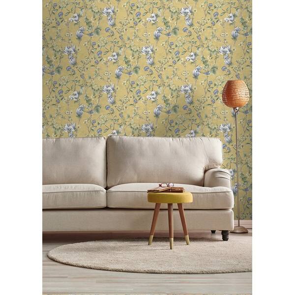 vintage bird trail wallpaper
