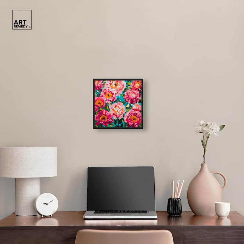 Maximalist Bloom Canvas by Art Remedy