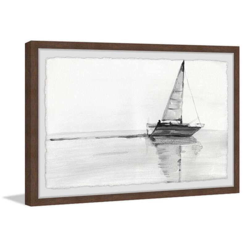 Sail with Me Framed Wall Art, Elegant Home Touch - Sophisticated Artwork for Refined Décor