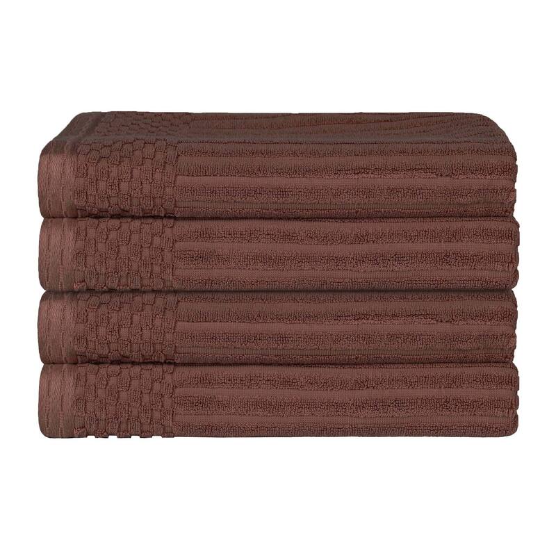 Superior Ribbed Cotton Absorbent Heavyweight Bath Towel Set
