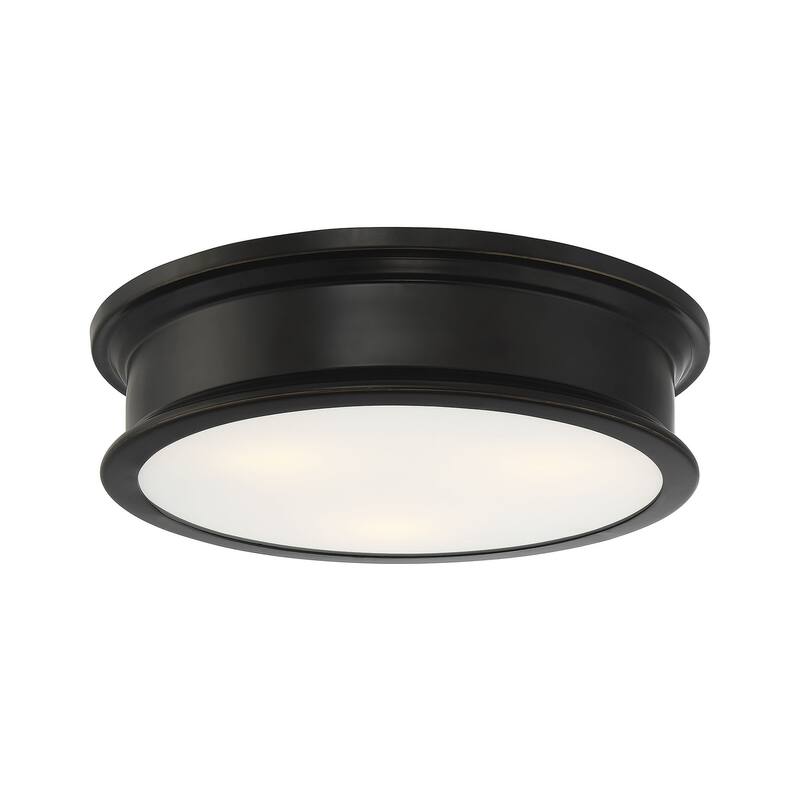Savoy House Watkins Flush Mounted Ceiling Light in Classic Bronze