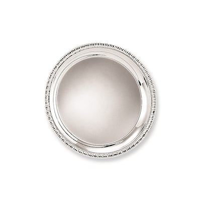 Curata Silver-Plated 10 Inch Round Fancy Edge Tray