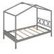 preview thumbnail 36 of 65, Wood Playhouse Bed wSemi-enclosed Roof, Headboard, Footboard Storage