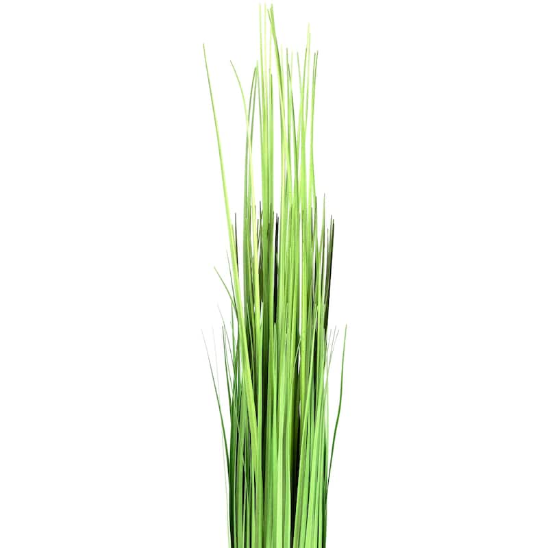 30.25" Green Artificial Onion Grass Bundle Wrapped Jute Rope Decor