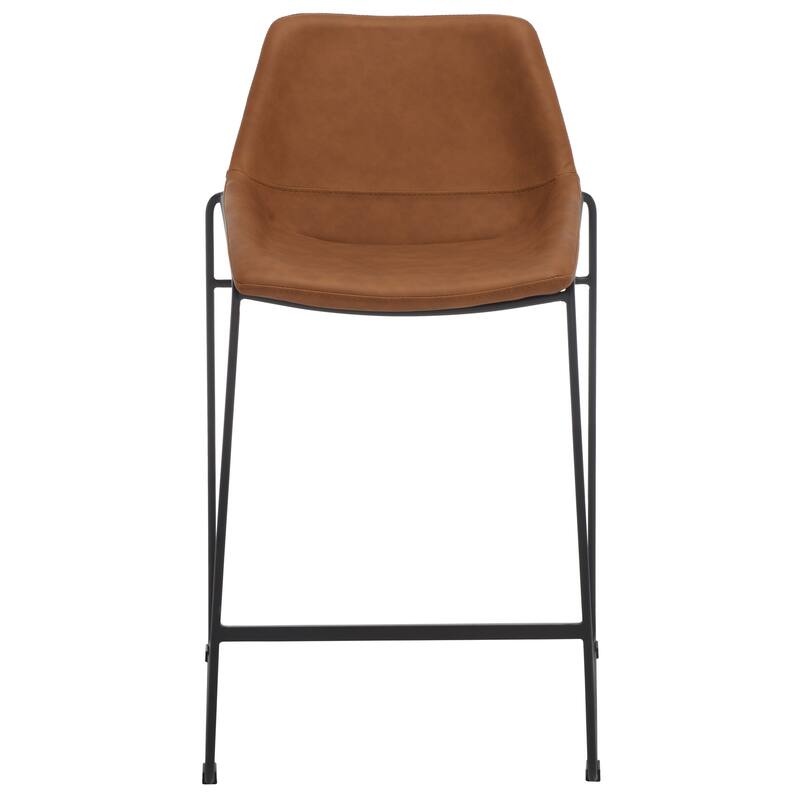SAFAVIEH Essyllt Mid-Century Modern Counter Stool - 25" W x 22" D x 39" H - 25Wx22Dx39H