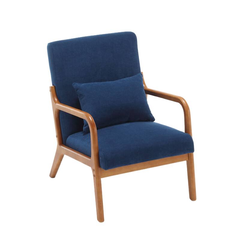 Modern Accent Chair Solid Wood Padding Lounge Armchairs - 23.23" * 29.53" * 30.71"