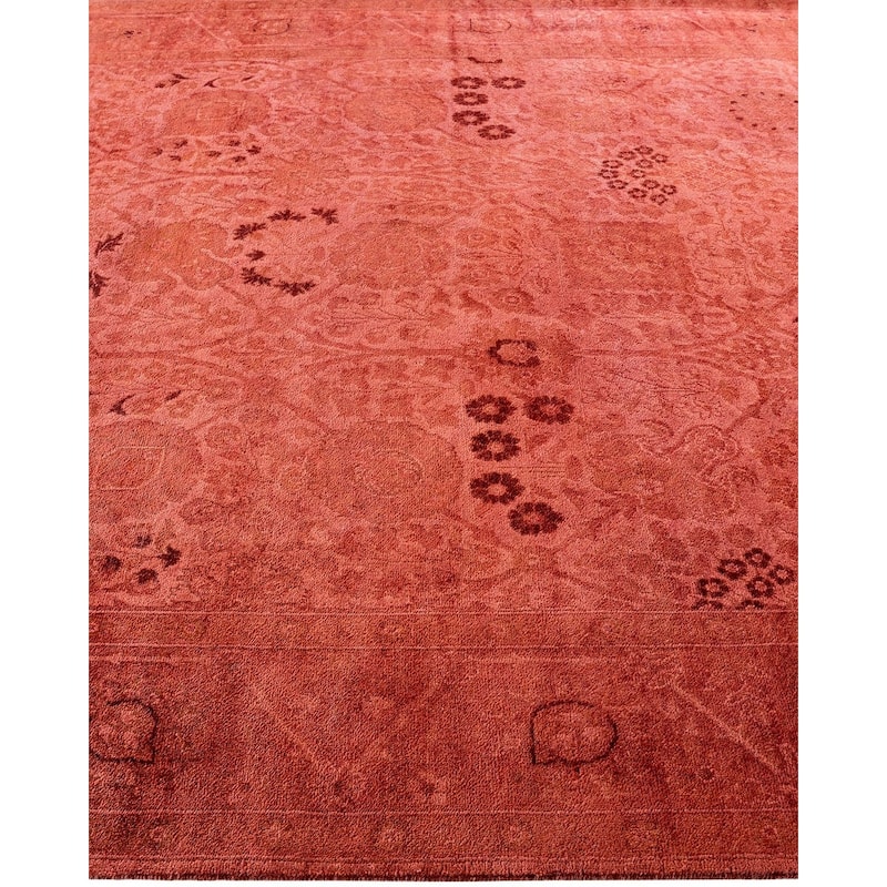 Vibrance, One-of-a-Kind Hand-Knotted Area Rug - Pink, 6' 0" x 9' 6" - 6' 0" x 9' 6"