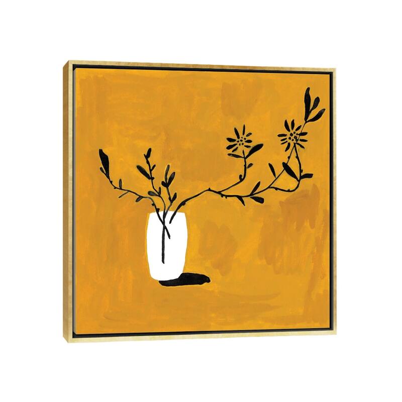 iCanvas "Like Flowers I" by Melissa Wang Framed - Gold - 26x26