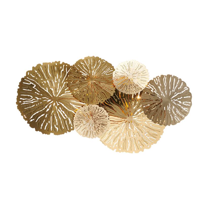 Copper Metal Abstract Wall Sconce