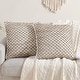 preview thumbnail 23 of 92, Boho Living Jada Braided Cotton/Jute Throw Pillows White - 20x20 Set of 2