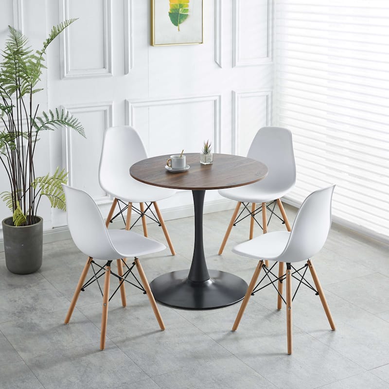 Special Dining Table with Wood dining table top and metal legs