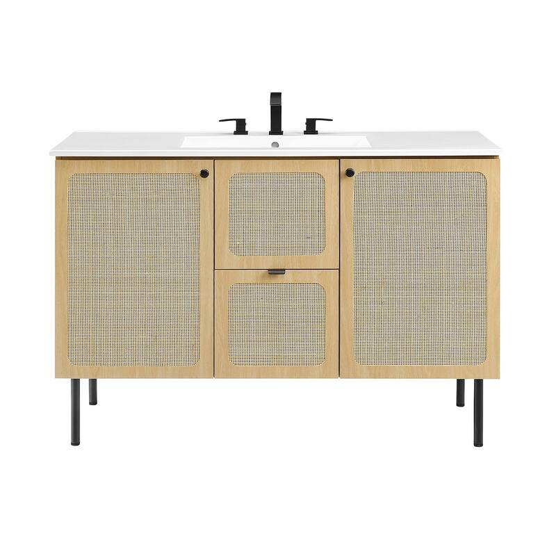 Chaucer 18"/24"/30"/36"/48"Single Basin/48" White Basin Bathroom Vanity
