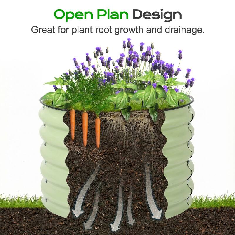 Aoodor Metal Raised Garden Bed