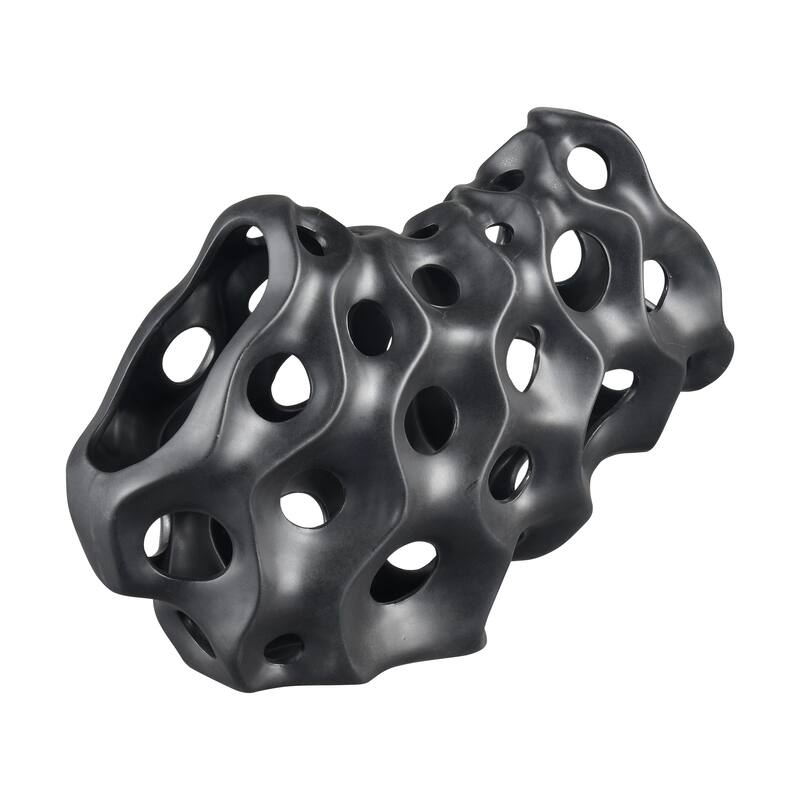 Elk Home Gwin Black Earthenware 16 Inch Wide Sculpture