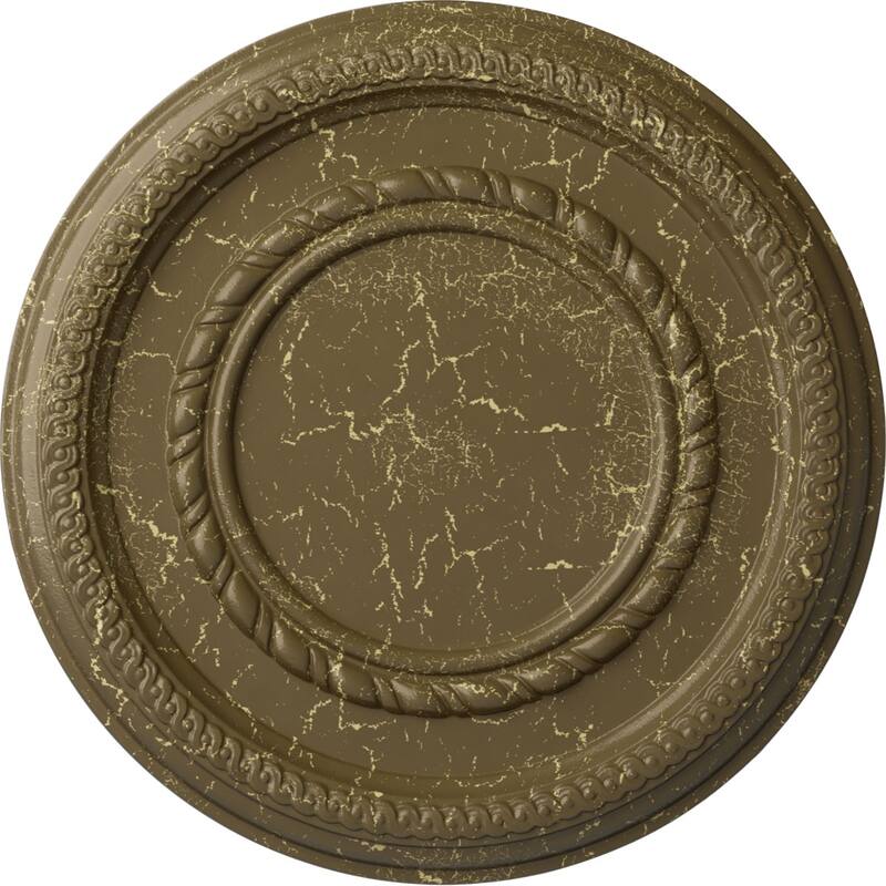 12 5/8"OD x 1 1/8"P Federal Roped Small Ceiling Medallion
