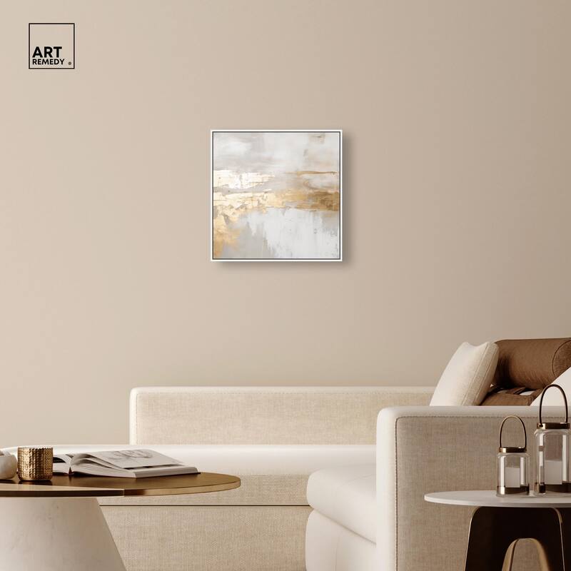 Melted Goldscape II Canvas by Art Remedy