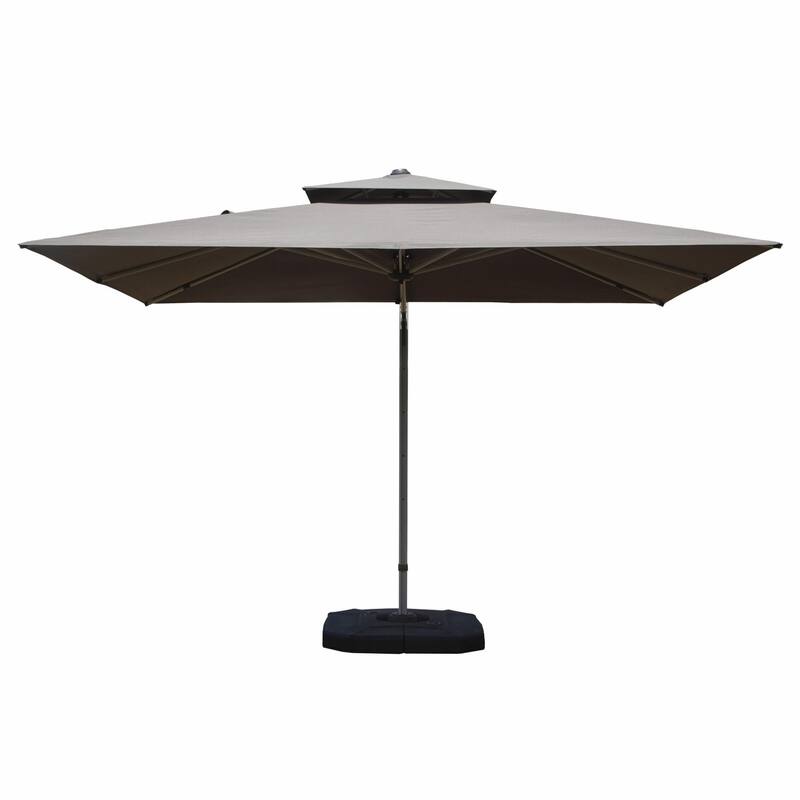 Aluminum Patio Umbrella - 360° Rotation, Hydraulic Lift