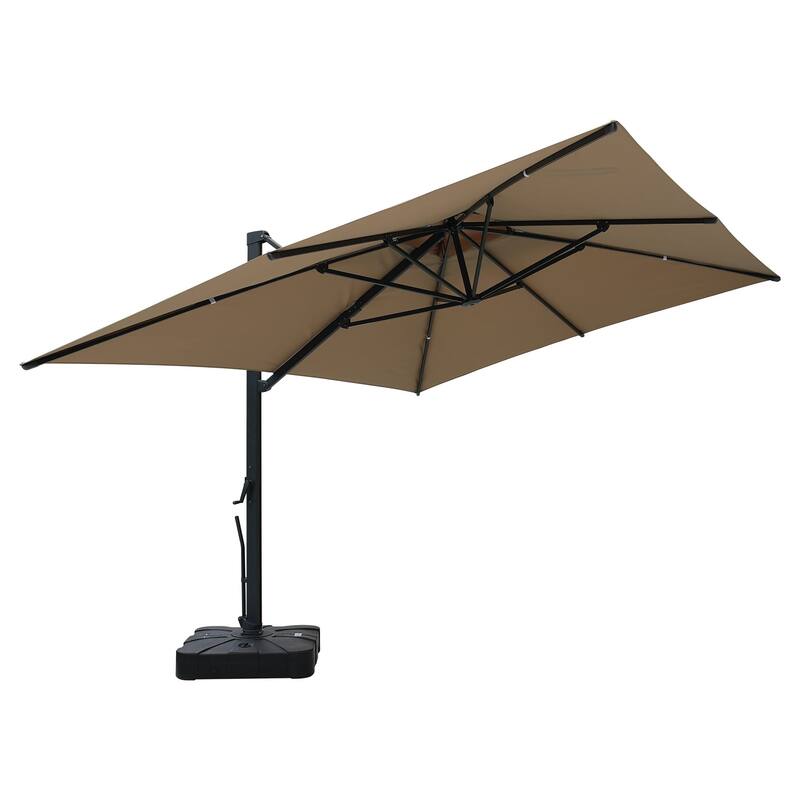 13-Ft Aluminum Dual-Roof Cantilever Umbrella