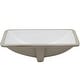 preview thumbnail 4 of 31, Novatto NP-U193902 Rectangular Undermount White Porcelain Sink with Overflow Drain Options, 18 x 13-inches