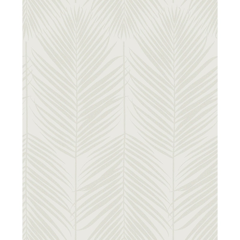 Seabrook Designs Persei Palm Glass Beaded Unpasted Wallpaper