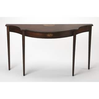 Chester 54 in. W Demilune Wood Traditional Console Table