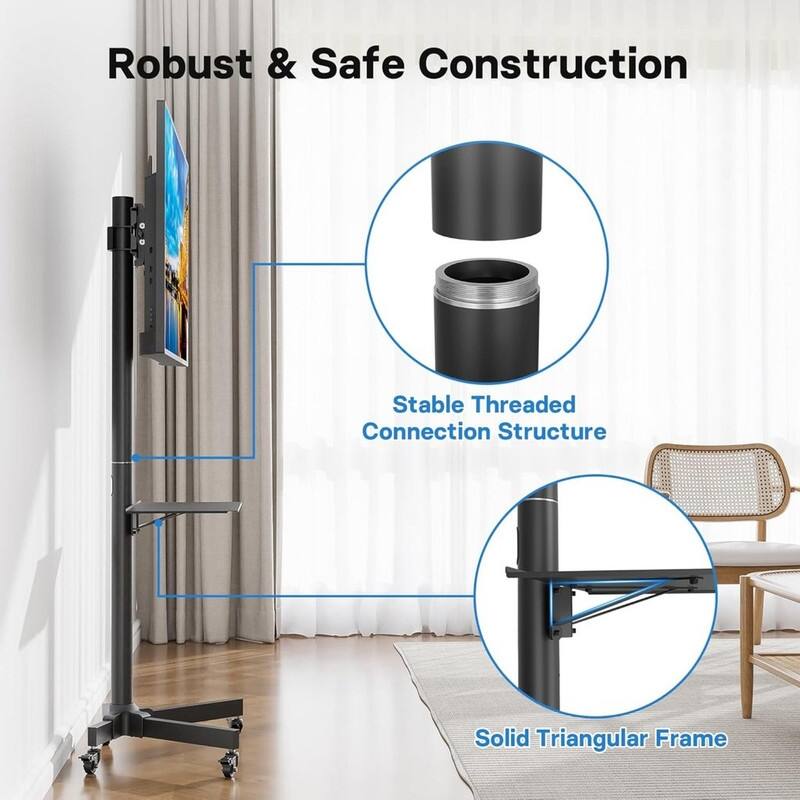 Mobile TV Stand with Tilt