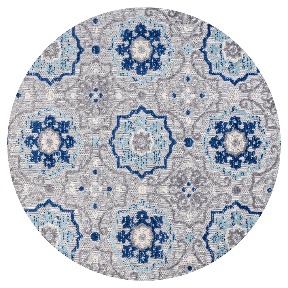 JONATHAN Y Julien Medallion Indoor/Outdoor Area Rug
