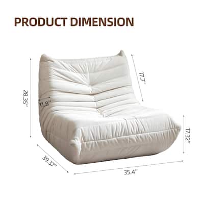 Big Bean Bag Chair Lounger Chair Stable Bean Bag Sofa for Home