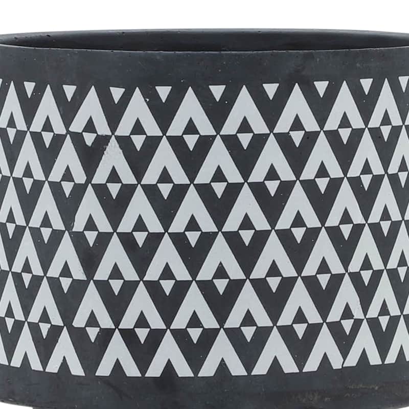 Sagebrook Home Elegant Ceramic Planter on Wooden Stand - Perfect for Modern Home Decor and Plant Lovers