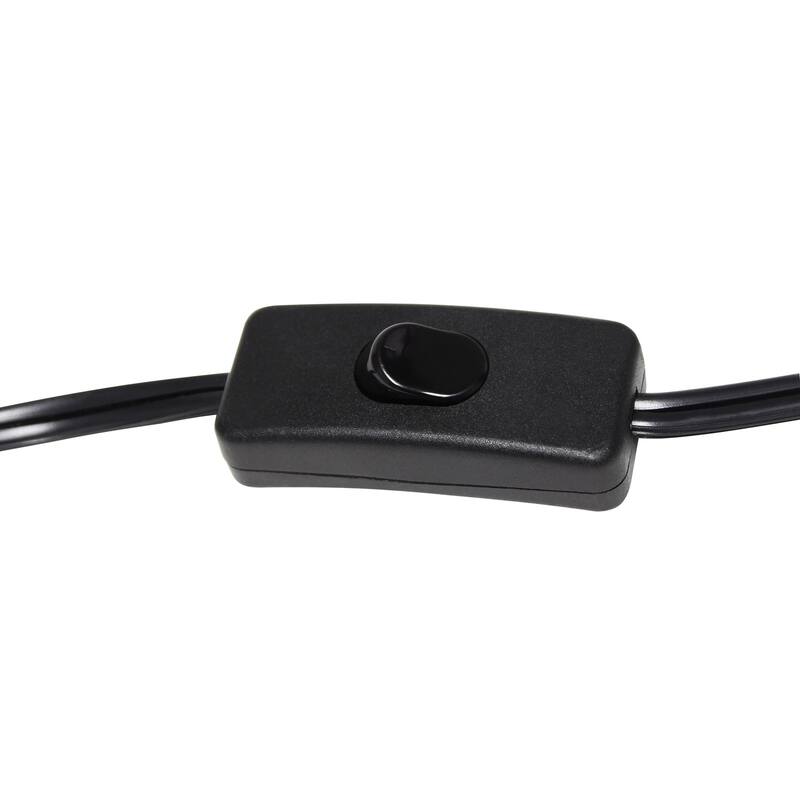 28.5 in. Oil Rubbed Bronze Finish Table Lamp with White Shade, Sturdy Table Lamp for Living Rooms and Bedrooms