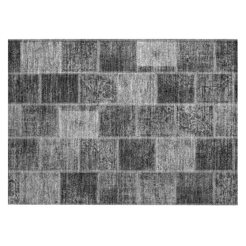Machine Washable Indoor/ Outdoor Chantille Traditional Patchwork Rug