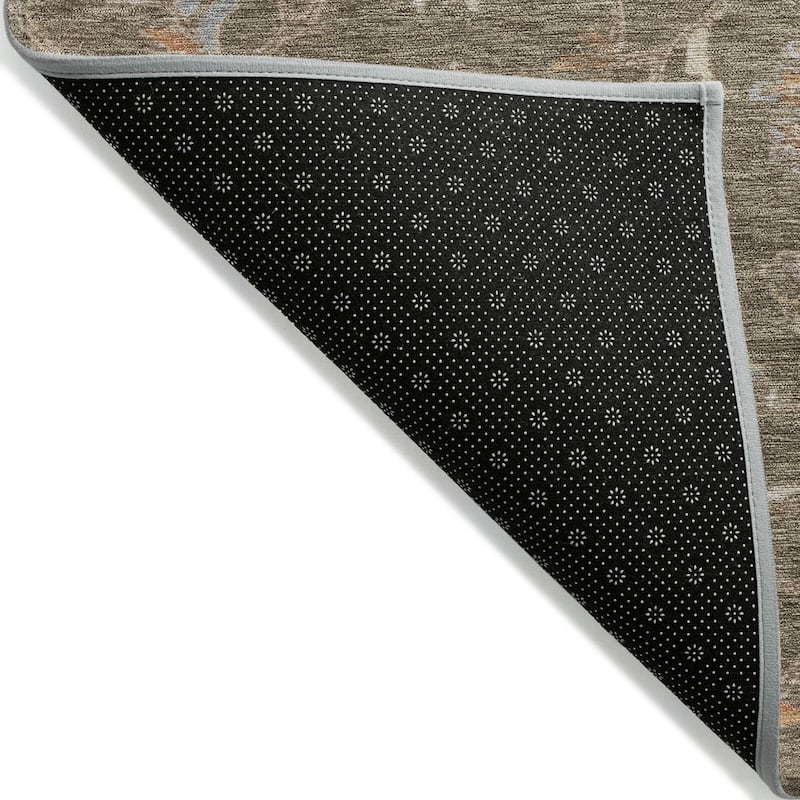 HomeRoots Floral Traditional Rectangle Outdoor Rug