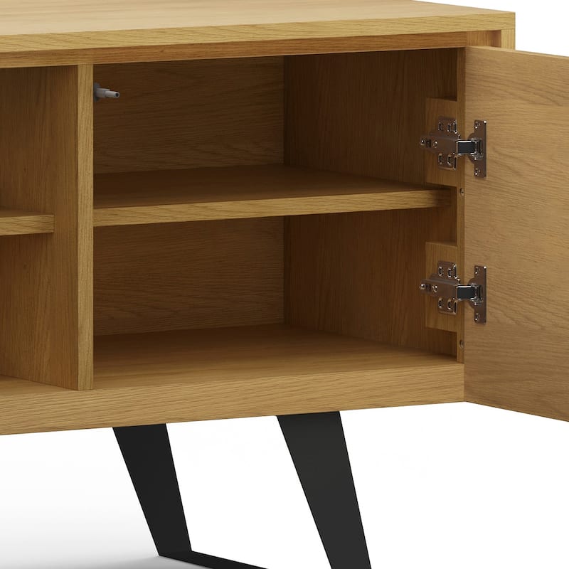 WYNDENHALL Mitchell WOOD Modern Industrial TV Media Stand For TVs