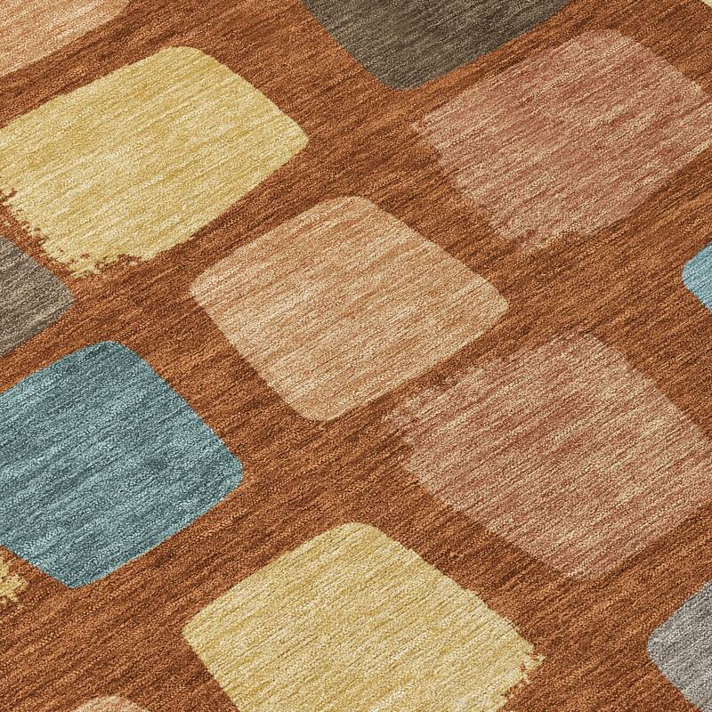 Machine Washable Indoor/ Outdoor Casual Hoppy Chantille Rug