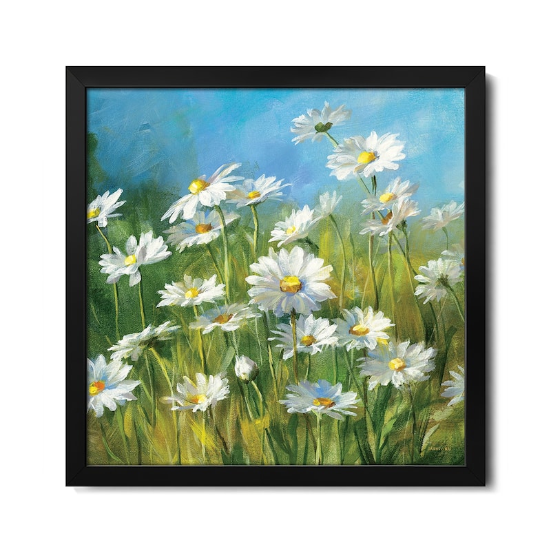 Summer Field II Premium Framed Poster by Danhui Nai - Black - 24x24x1