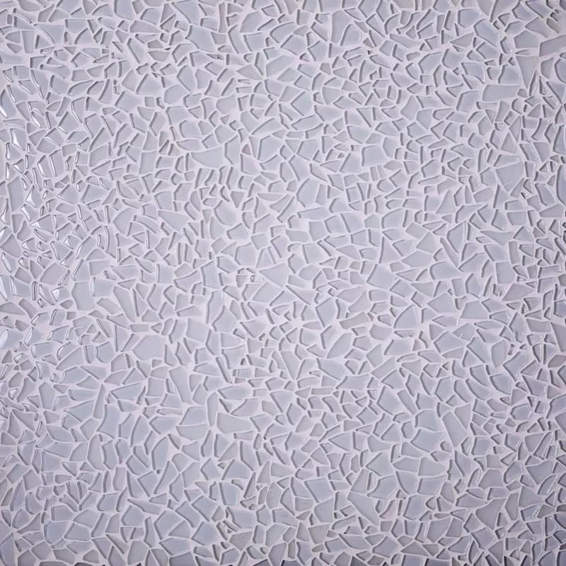 Apollo tile 11" x 11" Bijou Glossy Matte White Glass Tile (4.36 sq ft/case) - 5 Pack