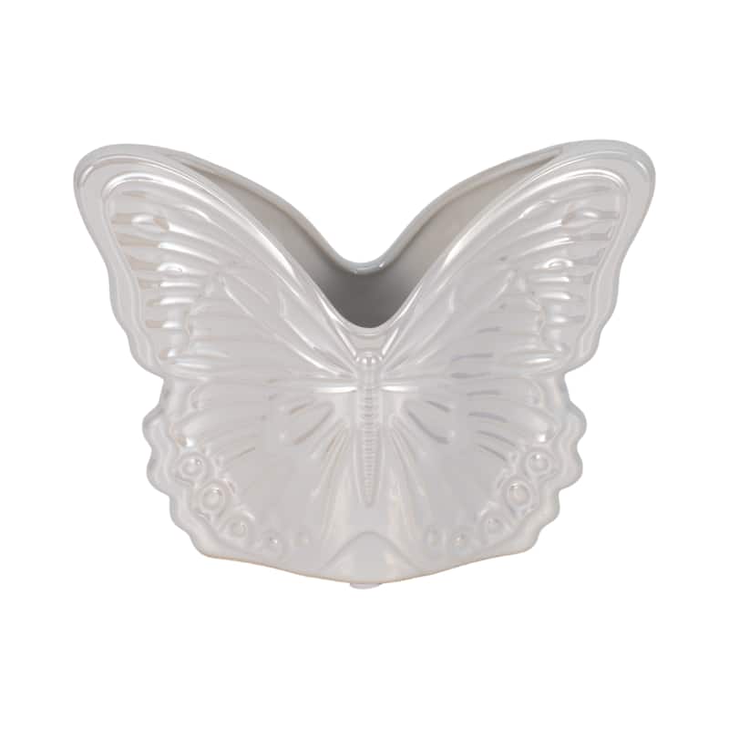 Butterfly Ceramic Planter for Indoor or Outdoor Decor