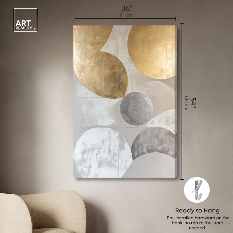 Golden Sequence II Canvas by Art Remedy, Gallery Wrapped