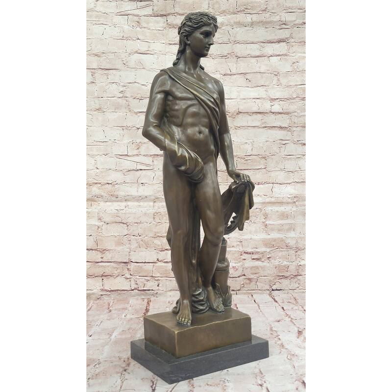 Apollo - Greek Roman God Of The Sun, Light, Music, Poetry - Hot Cast Bronze Sculpture