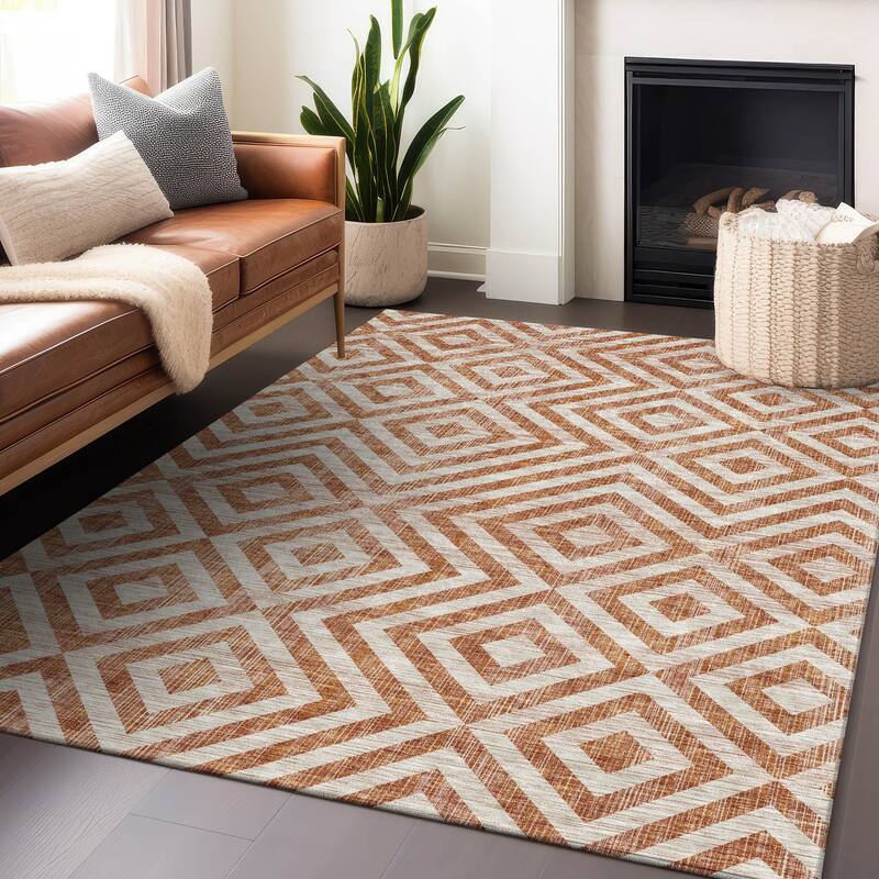 Premium Washable Super Soft Modern Geo Mayfield Rug