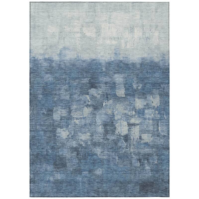 HomeRoots Abstract Transitional Rectangle Outdoor Rug - 10' X 14'