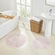 preview thumbnail 16 of 51, Chesapeake Bursting Flower 2 pc. Round Bath Rug Set (24" & 30")