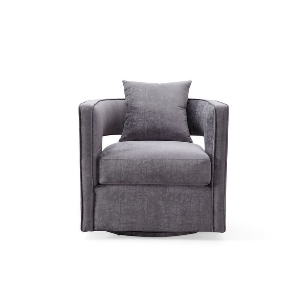 Kennedy grey on sale swivel chair