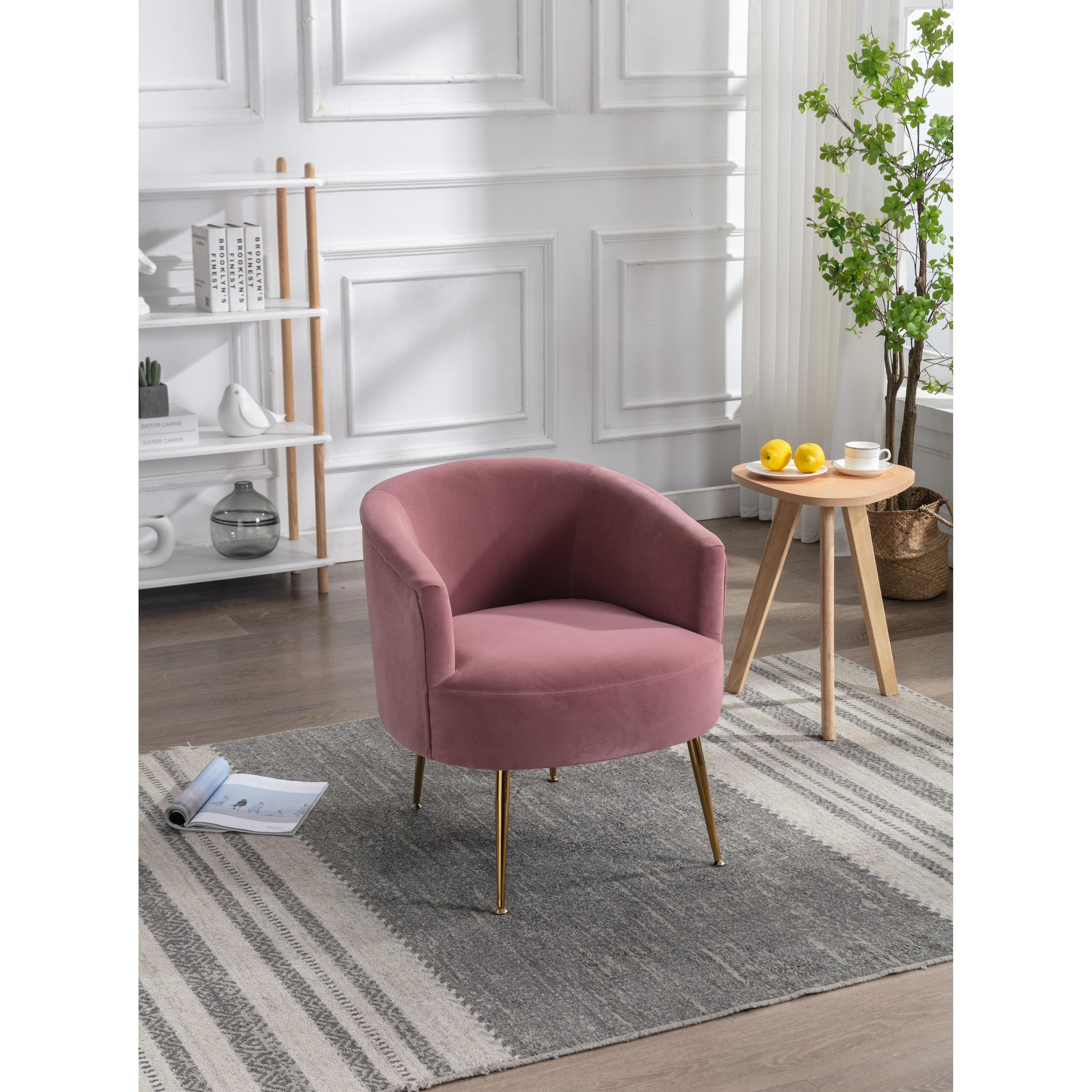 Blush pink tub chair sales